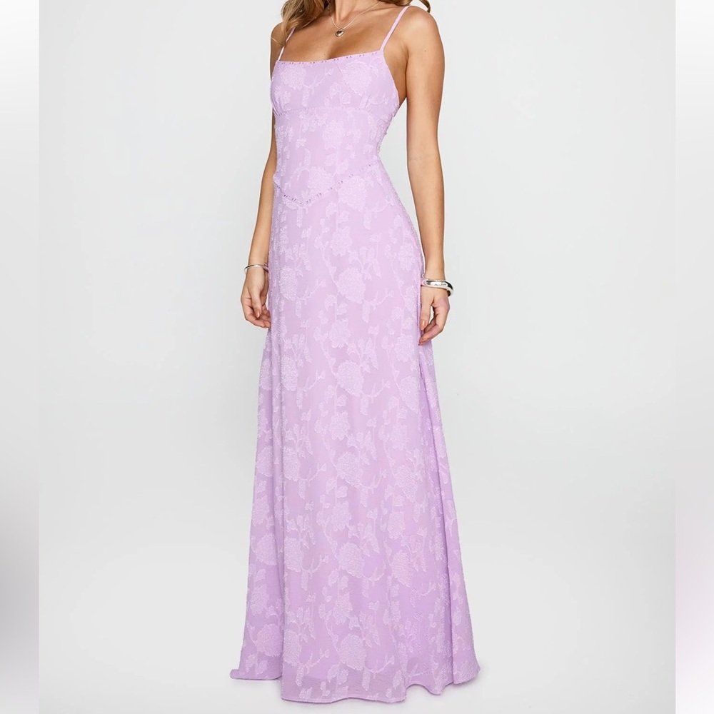 Elegant Lavender Maxi Dress